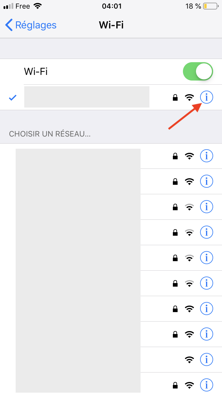 Comment connaitre l’adresse IP de son iPhone / iPad