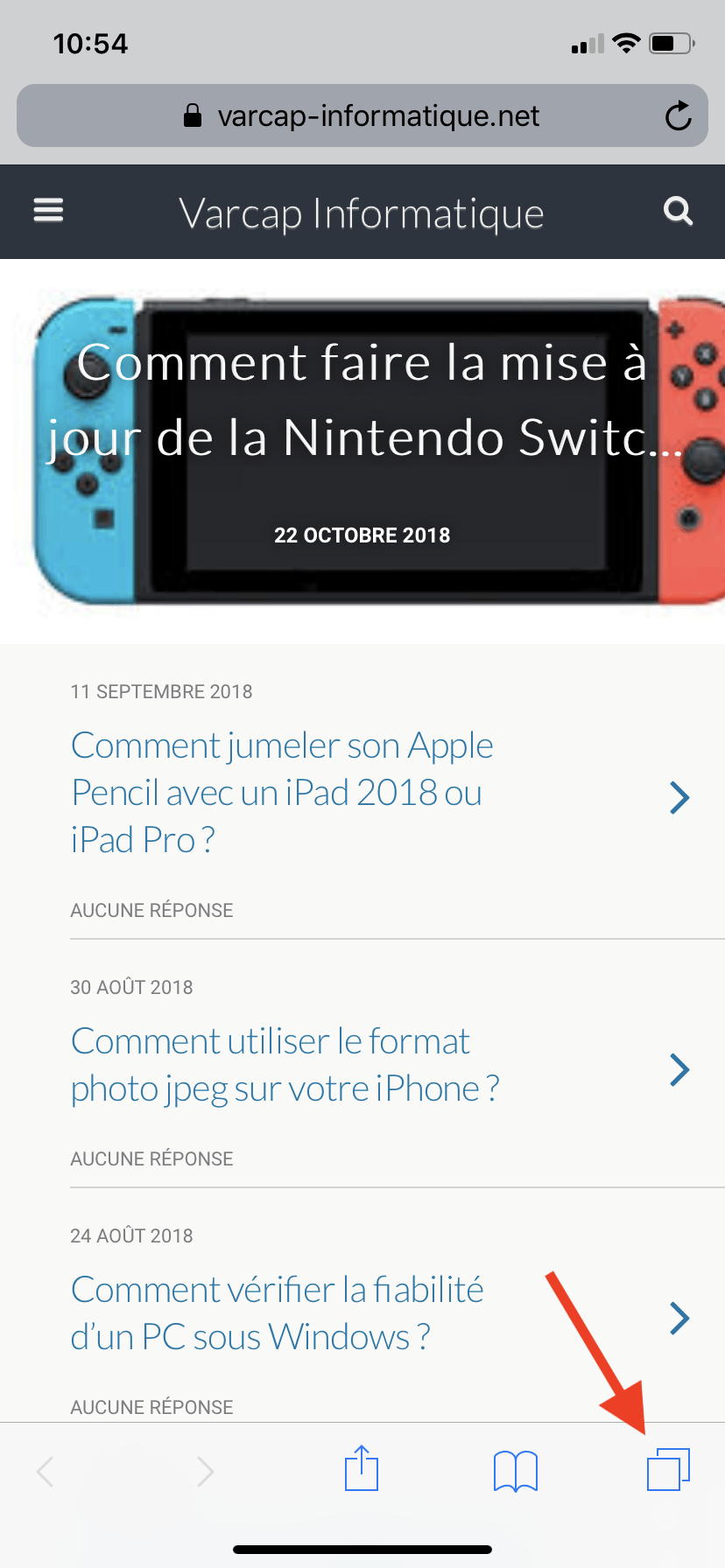 Comment fermer tous les onglets dans Safari sur iPhone ? Varcap Informatique
