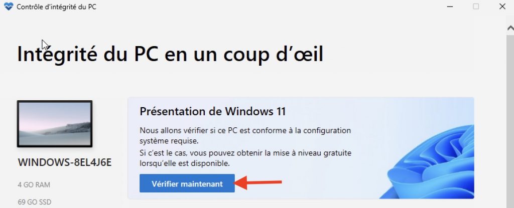 PC Health Windows11